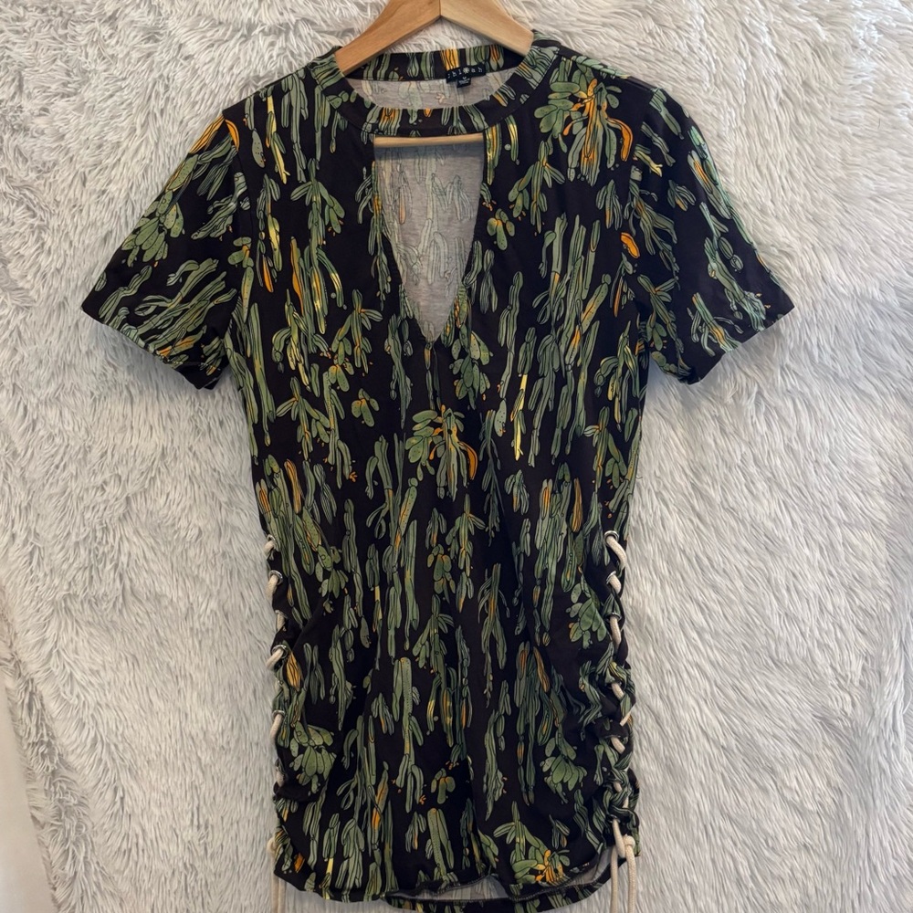Chloah cactus blouse/tunic dress size medium